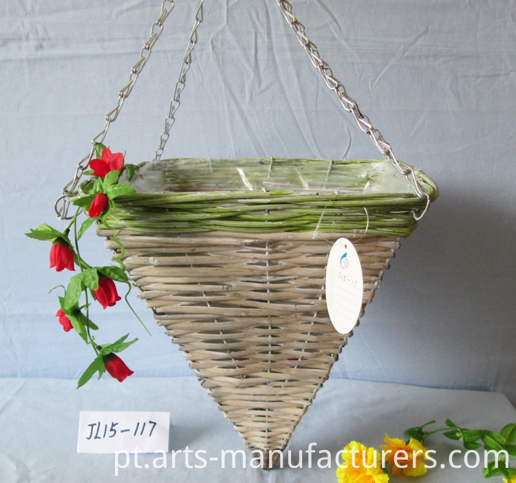 vaso de flores de vime rattan flower pot